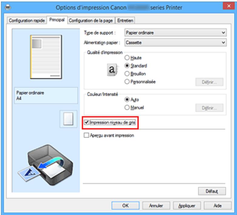 CANON PIXMA MG5751 - Impression d'un document couleur en monochrome - 2