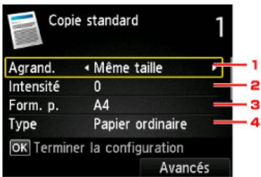 CANON PIXMA MG5751 - Éléments de paramètre - 1