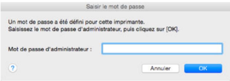CANON PIXMA MG5751 - L'écran Saisir le mot de passer s'affiche pendant la configuration - 3