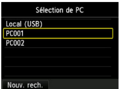 CANON PIXMA MG5751 - Joindre au courrier élec. et appuyez sur le bouton OK. - 1