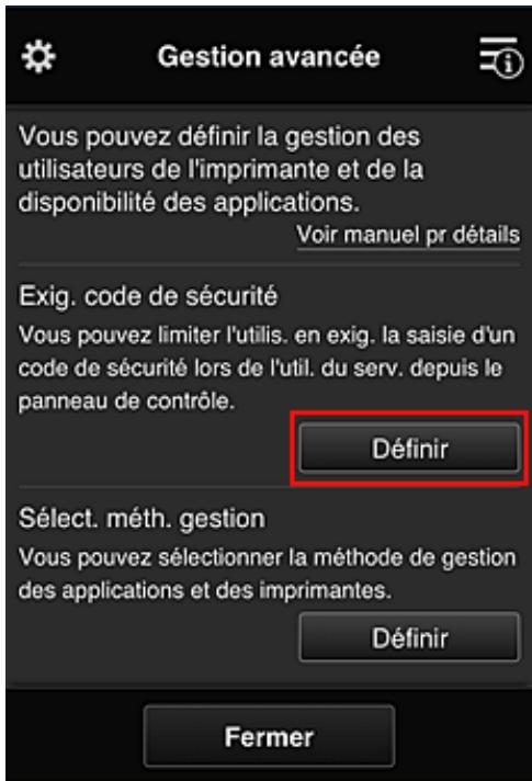 CANON PIXMA MG5751 - Limitation des applications que les utilisateurs individuels peuvent utiliser sur l'imprimante - 2