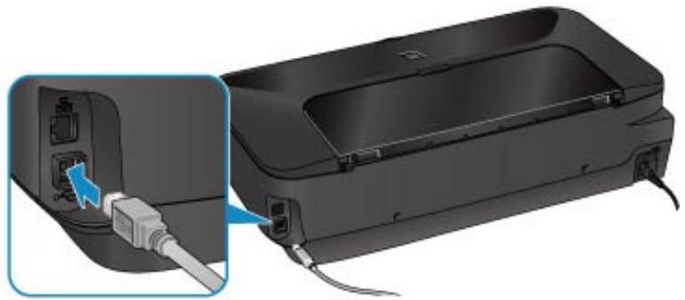 CANON MG 6850 - Connexion de l'imprimante à l'ordinateur au moyen d'un cable USB - 1