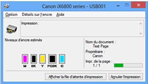 CANON MG 6850 - Lancement de l'écran d'état Canon IJ - 2