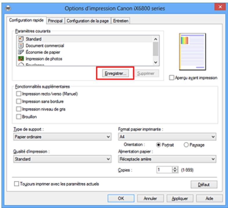 CANON MG 6850 - Enregistrement d'un profil d'impression - 1