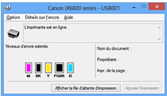 CANON MG 6850 - Contrôle du niveau d'encre sur votre ordinateur - 1
