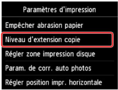 CANON MG 7750 - Modification des paramètres de la machine avec le panneau de contrôle - 2
