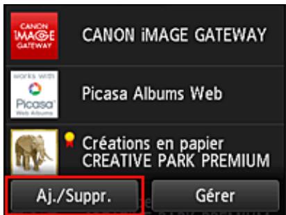 CANON MG 7750 - Supprimer des applications - 2