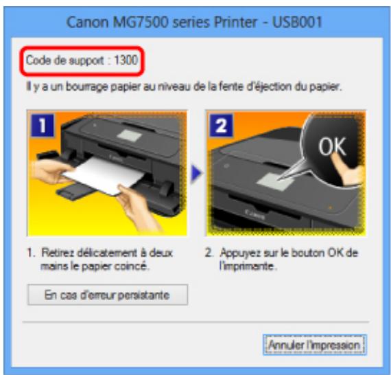 CANON MG 7750 - Bourrages papier - 1