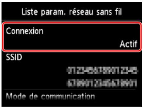 CANON MG 7750 - La machine est-elle connectée au point d'accès ? - 1