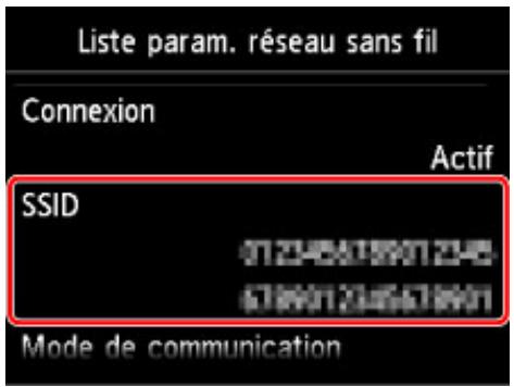 CANON MG 7750 - Le SSD du point d'accès auquel se connecte votre ordinateur et celui de la machine sont-ils identiques? - 1