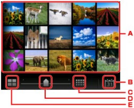 CANON MG 7750 - Affichage de photos multiples pour selectionner la photo - 1