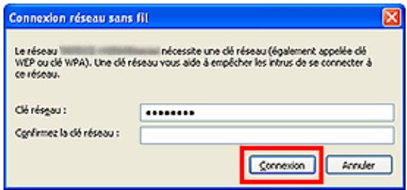 CANON MG 7750 - Connexion sans point d'accès (Windows XP) - 12