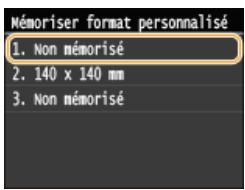 CANON I-SENSYS MF628CW - Enregistrement d'un format de papier personnalisé - 3