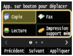 CANON I-SENSYS MF628CW - Sélectionnez le bouton à déplacer. - 1