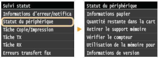 CANON I-SENSYS MF628CW - Sélection d'options - 1
