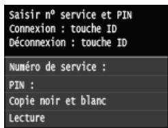 CANON I-SENSYS MF628CW - Connexion à la gestion des numéros de service - 1