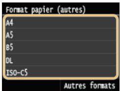 CANON I-SENSYS MF628CW - Sélectionnez le format du papier. - 1