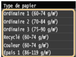 CANON I-SENSYS MF628CW - Sélectionnez le type de papier. - 1