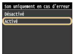 CANON I-SENSYS MF628CW - Son final uniquement en cas d'erreur - 2