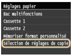 CANON I-SENSYS MF628CW - Limiter les formats de papier affichés - 2