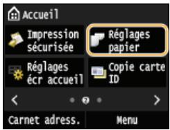 CANON I-SENSYS MF628CW - Enregistrement d'un format de papier personnalisé - 1