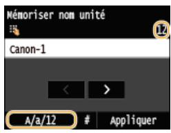 CANON I-SENSYS MF628CW - Changement du mode de saisie - 1