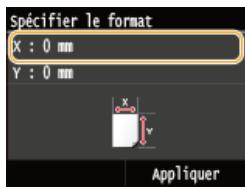 CANON I-SENSYS MF628CW - Spécifiez la longueur de la dimension < x> (la plus courte). - 1