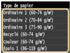 CANON I-SENSYS MF628CW - Sélectionnez le type de papier. - 1