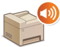 CANON I-SENSYS MF628CW - Réglage du volume - 1