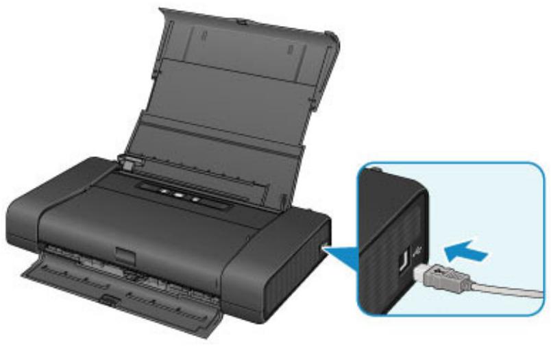 CANON PIXMA IP110 - Connexion de l'imprimante à l'ordinateur avec un câble USB - 1
