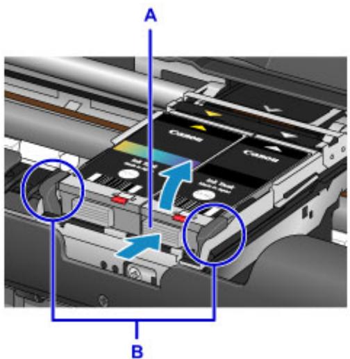CANON PIXMA IP110 - Retirez la cartouche d'encre dont le voyant clignote rapidement. - 1