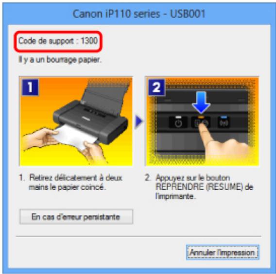 CANON PIXMA IP110 - Bourrages papier - 1