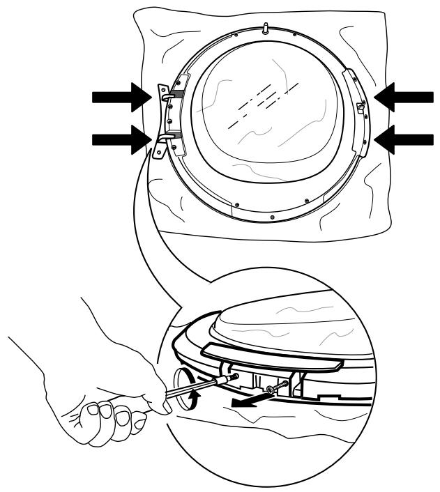 WHIRLPOOL HSCX 90422 - Inversion de la butée de porte - 8