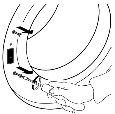 WHIRLPOOL HSCX 90422 - Inversion de la butée de porte - 1
