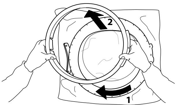 WHIRLPOOL HSCX 90422 - Inversion de la butée de porte - 7
