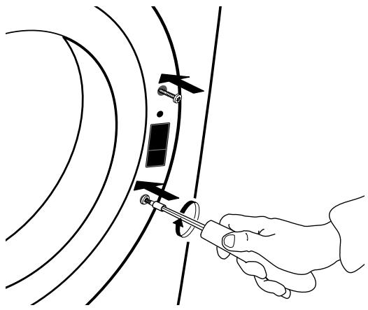 WHIRLPOOL HSCX 90422 - Inversion de la butée de porte - 19