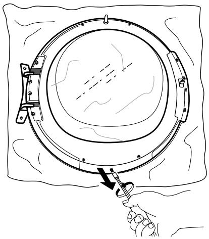 WHIRLPOOL HSCX 90422 - Inversion de la butée de porte - 6