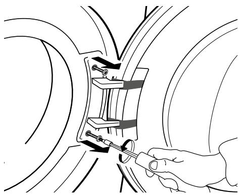 WHIRLPOOL HSCX 90422 - Inversion de la butée de porte - 3