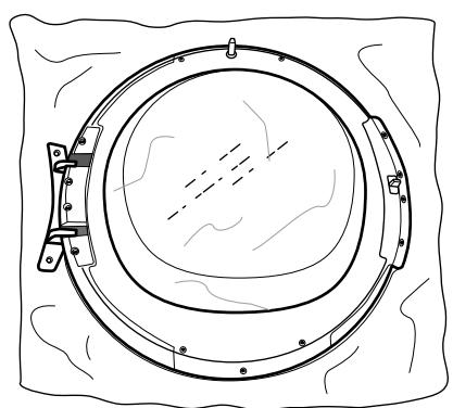 WHIRLPOOL HSCX 90422 - Inversion de la butée de porte - 5