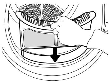 WHIRLPOOL HSCX 90422 - Nettoyage du filtre de porte - 5