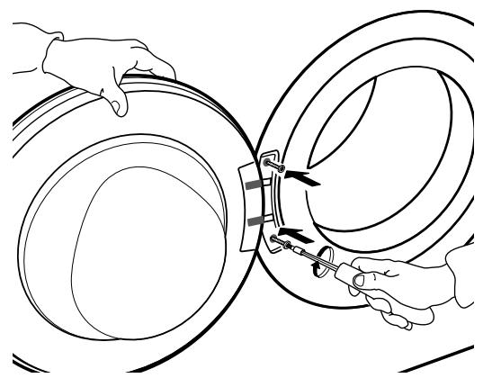 WHIRLPOOL HSCX 90422 - Inversion de la butée de porte - 20