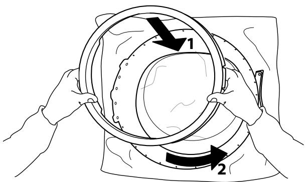 WHIRLPOOL HSCX 90422 - Inversion de la butée de porte - 16
