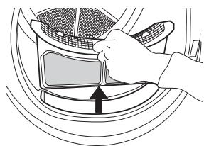 WHIRLPOOL HSCX 80531 SUPREME CARE - - Nettoyez le filtre de porte après chaque cycle de lavage. - 1