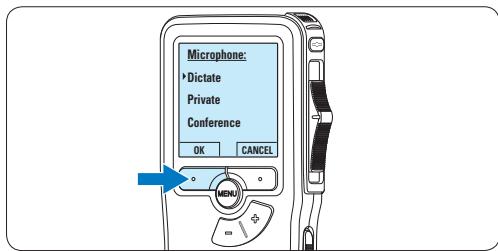 PHILIPS LFH9120 - Regolare la sensibilità del microfono - 5
