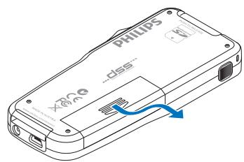 PHILIPS LFH9120 - Einsetzen der Batterien - 1