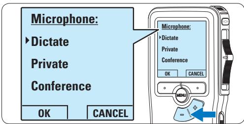 PHILIPS LFH9120 - Regolare la sensibilità del microfono - 4