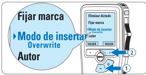 PHILIPS LFH9120 - Anexar al dictado (insertar / sobrescribir) - 2