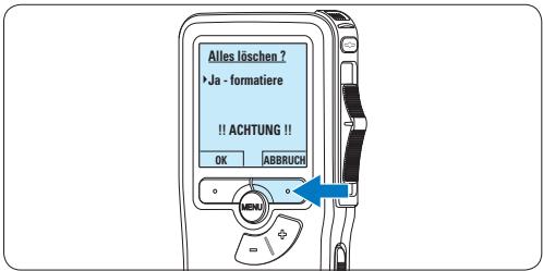 PHILIPS LFH9120 - Formatieren einer neuen Speicherkarte - 2