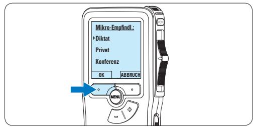 PHILIPS LFH9120 - Mikrofonempfindlichkeit einstellen - 5