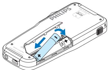 PHILIPS LFH9120 - Install the batteries - 3